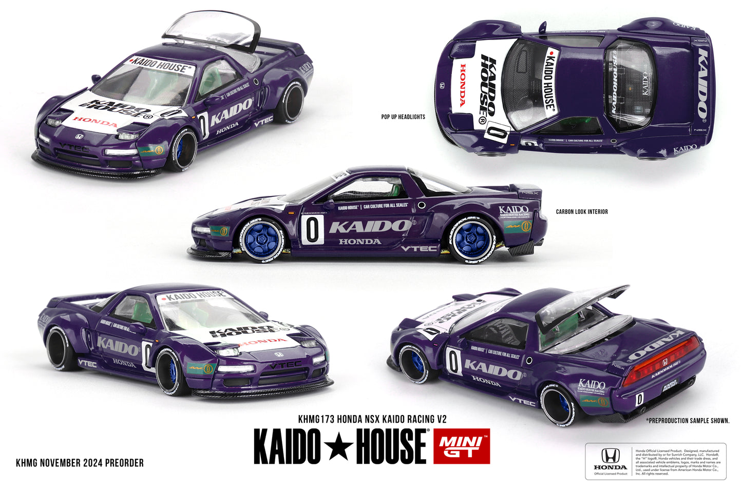 Honda NSX Kaido Racing V2 - KAIDO HOUSE Mini GT - Scala 1/64 KHMG173