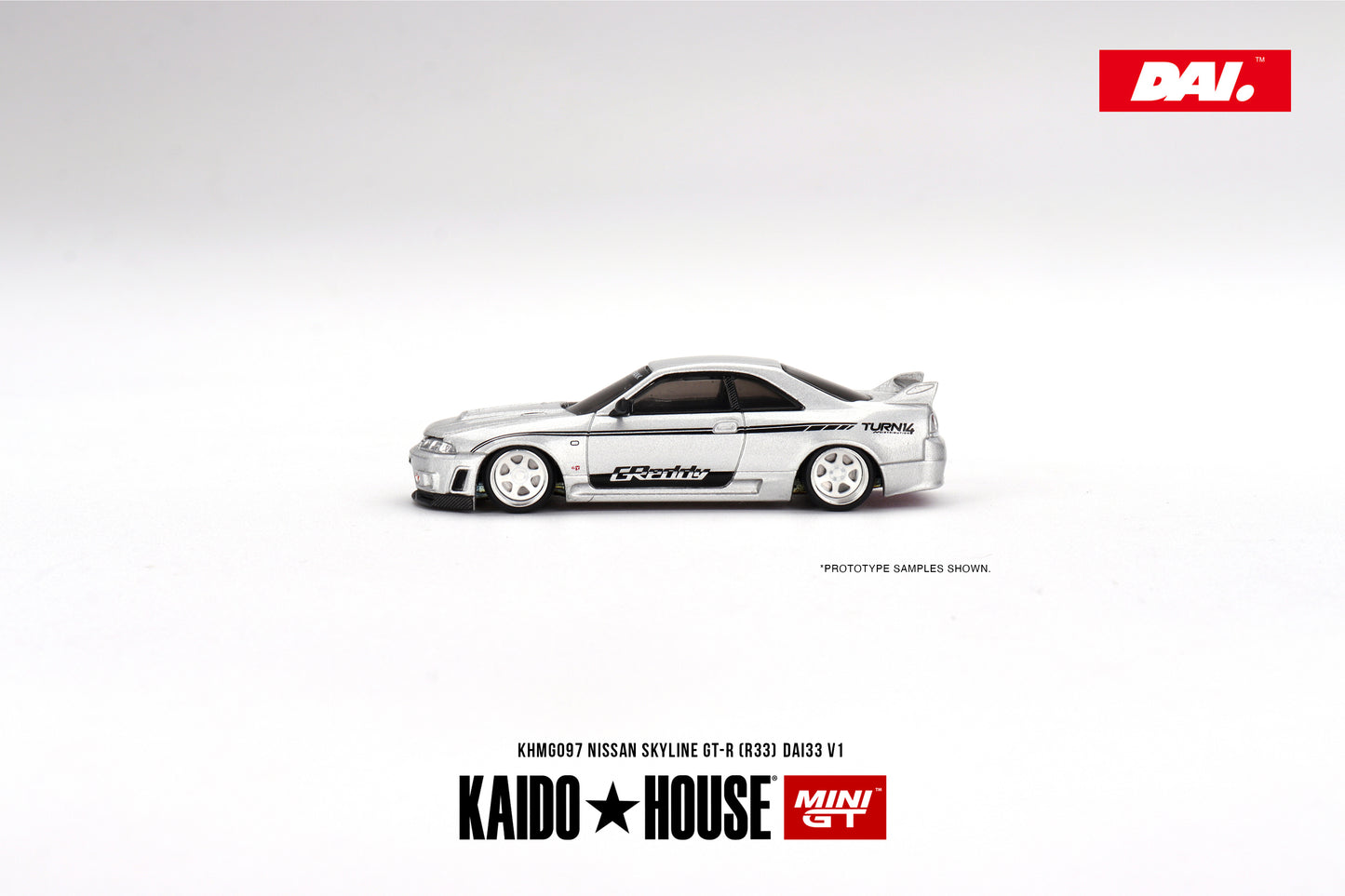 Nissan Skyline GT-R (R33) DAI33 V1 - KAIDO HOUSE Mini GT - Scala 1/64 KHMG097