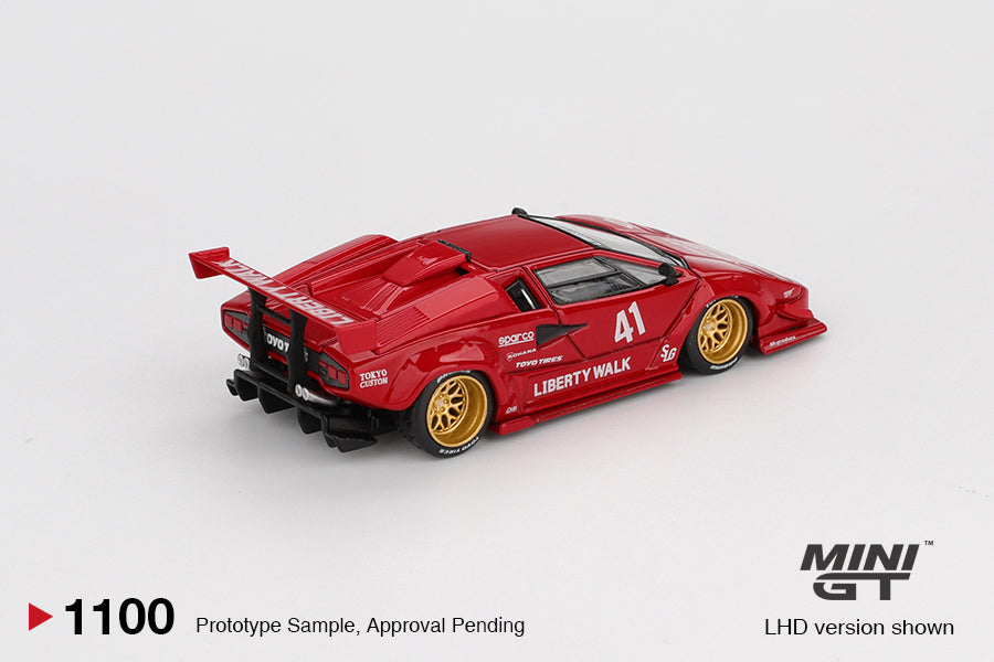 Lamborghini Countach LB-WORKS Red - Mini GT - Scala 1/64 MGT01100-L