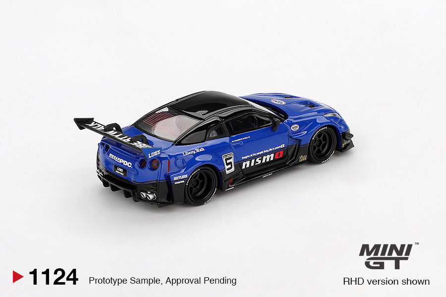 LB-Silhouette WORKS GT Nissan 35GT-RR Ver.2 Blue - Mini GT - Scala 1/64 MGT01124-L