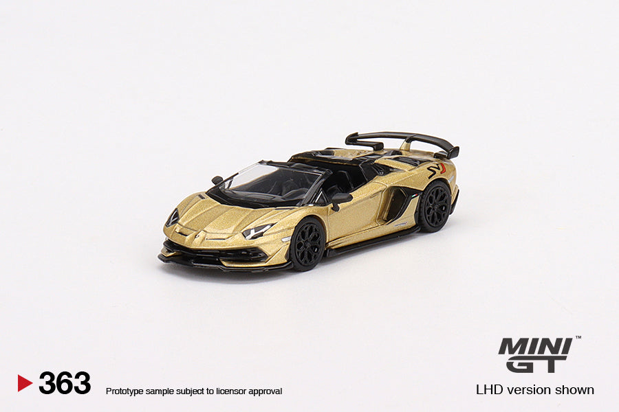 Lamborghini Aventador SVJ Roadster Oro Elios - Mini GT - Scala 1-64 MGT00363-R