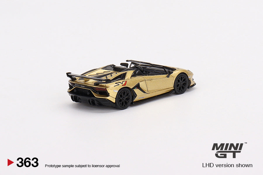 Lamborghini Aventador SVJ Roadster Oro Elios - Mini GT - Scala 1-64 MGT00363-R