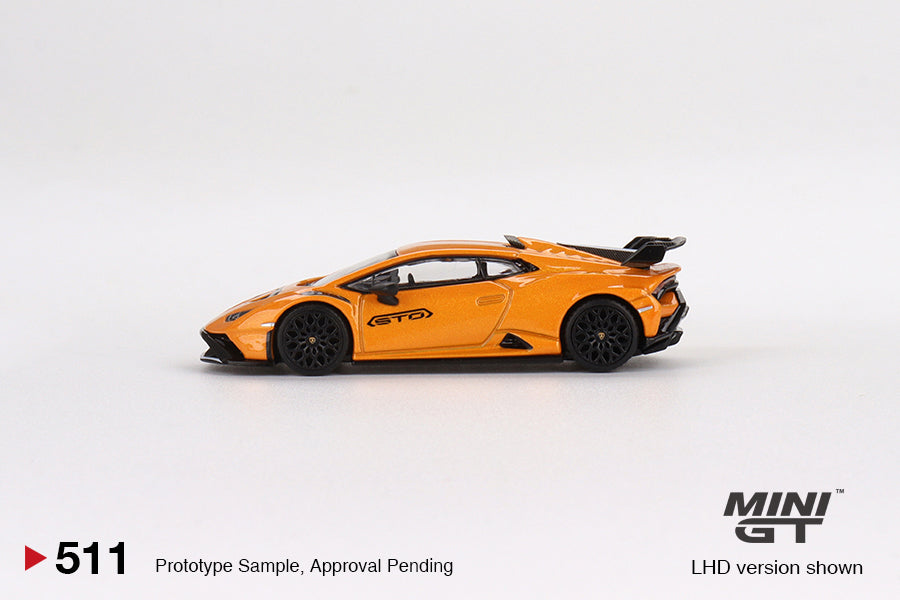 Lamborghini Huracán STO Arancio Borealis - Mini Gt - Scala 1/64 MGT00511-L