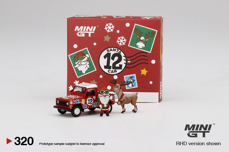 Land Rover Defender 90 Pickup - 2021 Christmas Edition - Mini GT - Scala 1/64 MGT00320-R