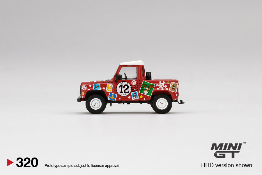 Land Rover Defender 90 Pickup - 2021 Christmas Edition - Mini GT - Scala 1/64 MGT00320-R