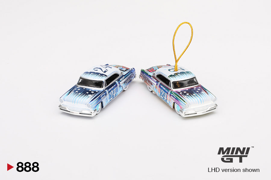 Lincoln Capri Christmas Hot Rod by Tim Sadchikov 2024 Christmas Edition - Mini GT - Scala 1/64 MGT00888