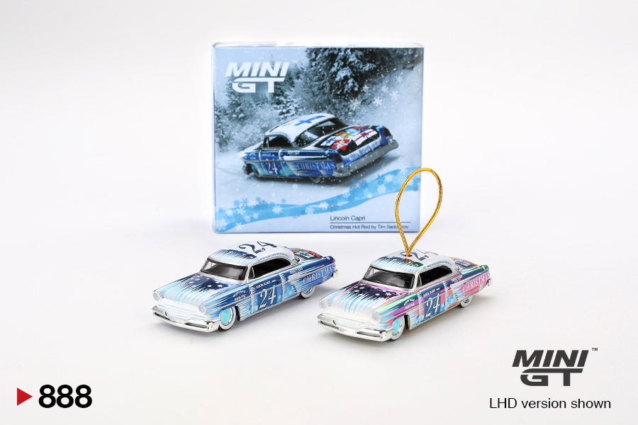 Lincoln Capri Christmas Hot Rod by Tim Sadchikov 2024 Christmas Edition - Mini GT - Scala 1/64 MGT00888