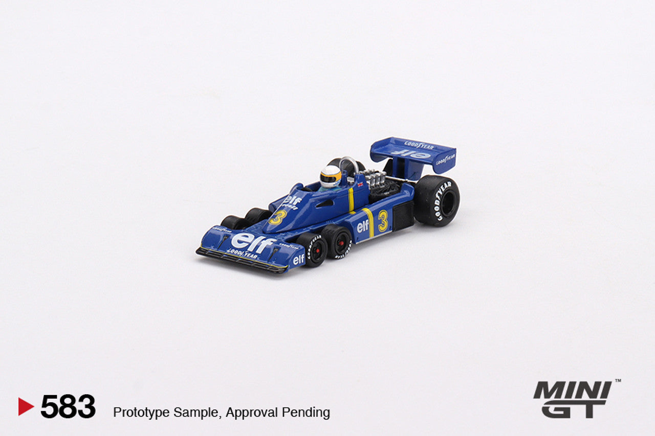 Tyrrell P34 #3 Jody Scheckter 1976 Swedish GP Winner - Mini GT - Scala 1/64 MGT00583