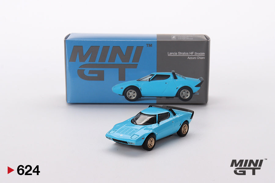 Lancia Stratos HF Stradale Azzuro Chiaro - Mini GT - Scala 1/64 MGT00624