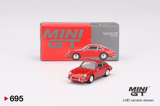 Porsche 901 1963 Signal Red LHD - Mini GT - Scala 1/64 MGT00695