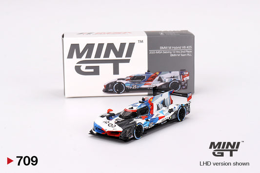 BMW M Hybrid V8 #25 BMW M Team RLL 2023 IMSA Sebring 12 Hrs 2nd Place - Mini GT - Scala 1/64 MGT00709