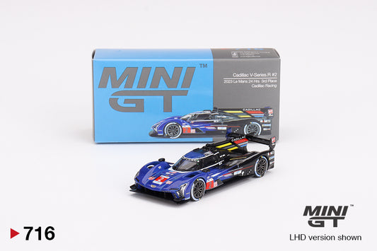 Cadillac V-Series.R #2 Cadillac Racing 2023 Le Mans 24 Hrs 3rd Place - Mini GT - Scala 1/64 MGT00716