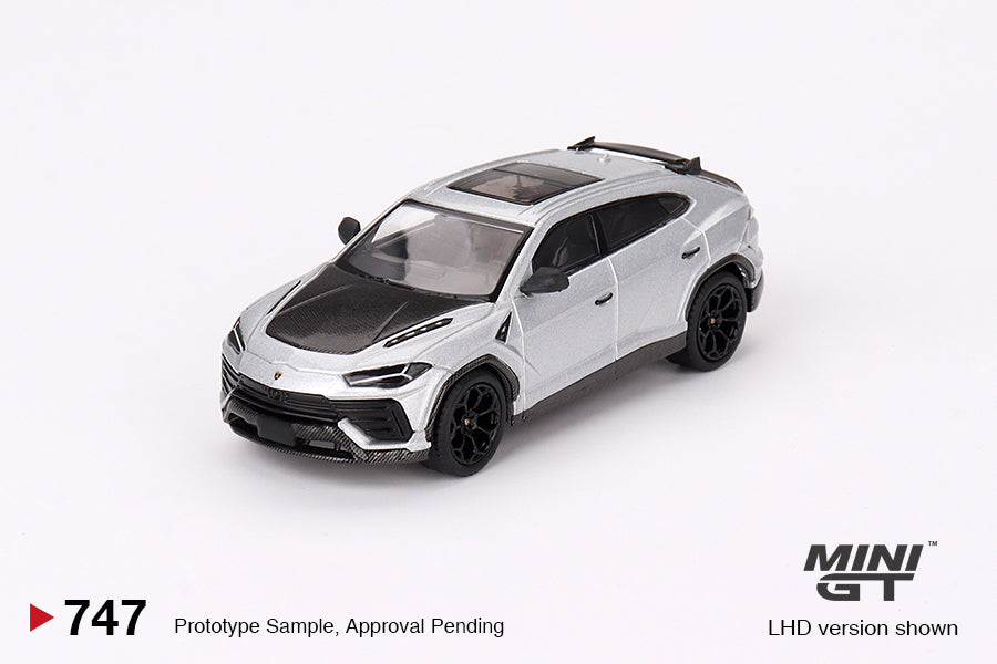 Lamborghini Urus Performante Grigio Nimbus LDH - Mini GT - Scala 1/64 MGT00747-L