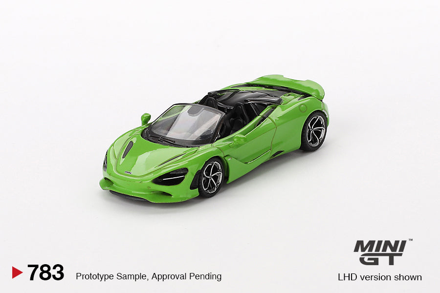 McLaren 750S Spider Mantis Green LHD - Mini GT - Scala 1/64 MGT00783-L