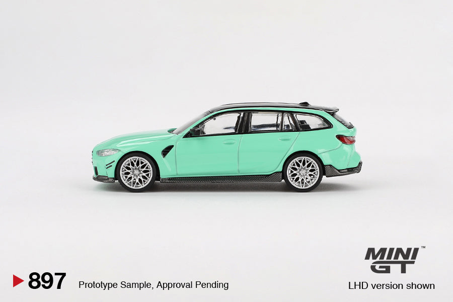 BMW M3 Touring (G81) M Perfomance Mint Green 2022 - Mini GT - Scala 1/64 MGT00897-L
