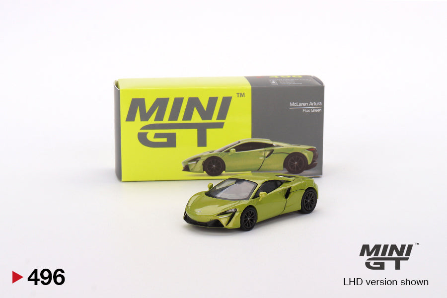 McLaren Artura Flux Green - Mini GT - Scala 1/64 MGT00496