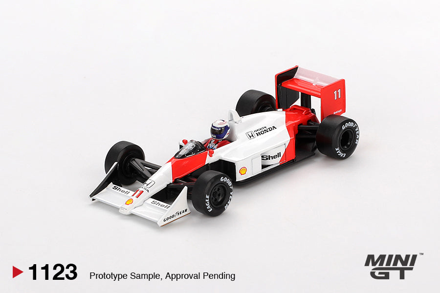 McLaren MP44 #11 Alain Prost 1988 Japanese Grand Prix 2nd Place - Mini GT - Scala 1/64 MGT01123-L