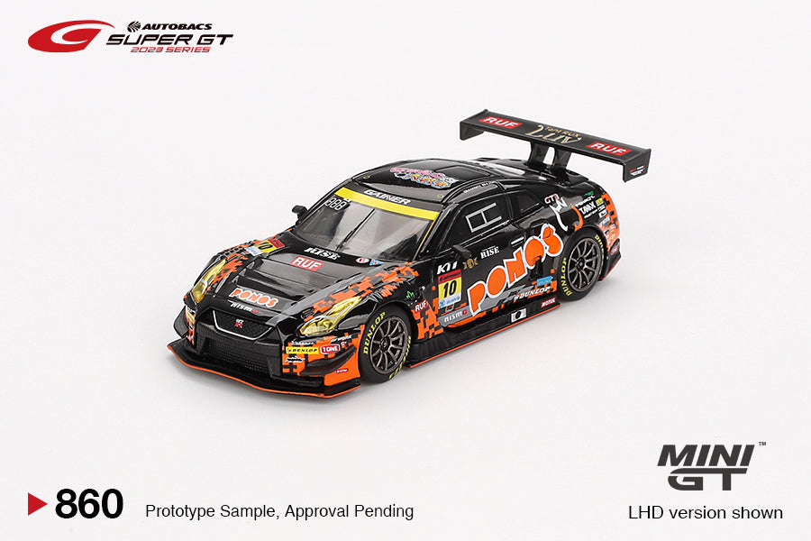 Nissan GT-R NISMO GT3 #10 "PONOS GAINER GT-R" 2023 SUPER GT SERIES - Mini GT - Scala 1/64 MGT00860-BL