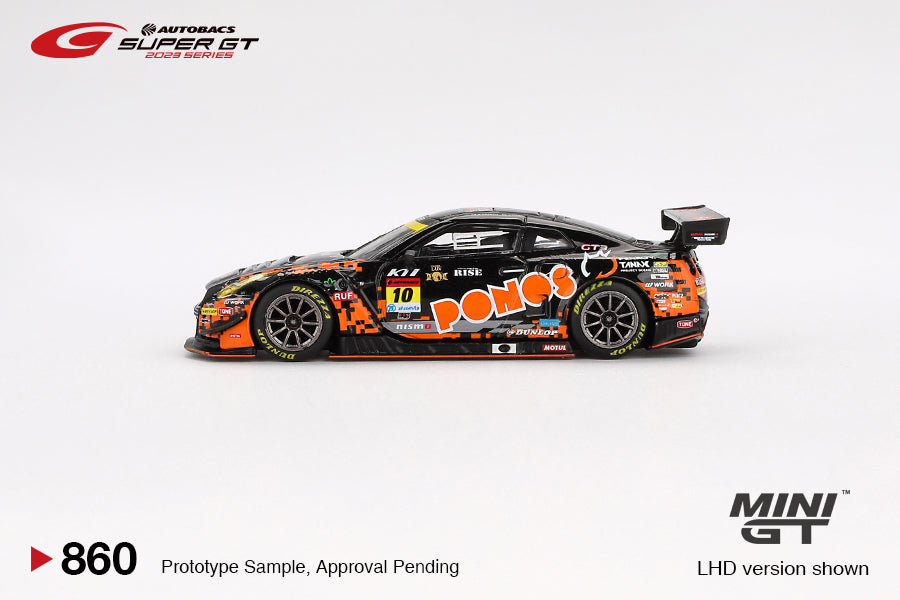Nissan GT-R NISMO GT3 #10 "PONOS GAINER GT-R" 2023 SUPER GT SERIES - Mini GT - Scala 1/64 MGT00860-BL