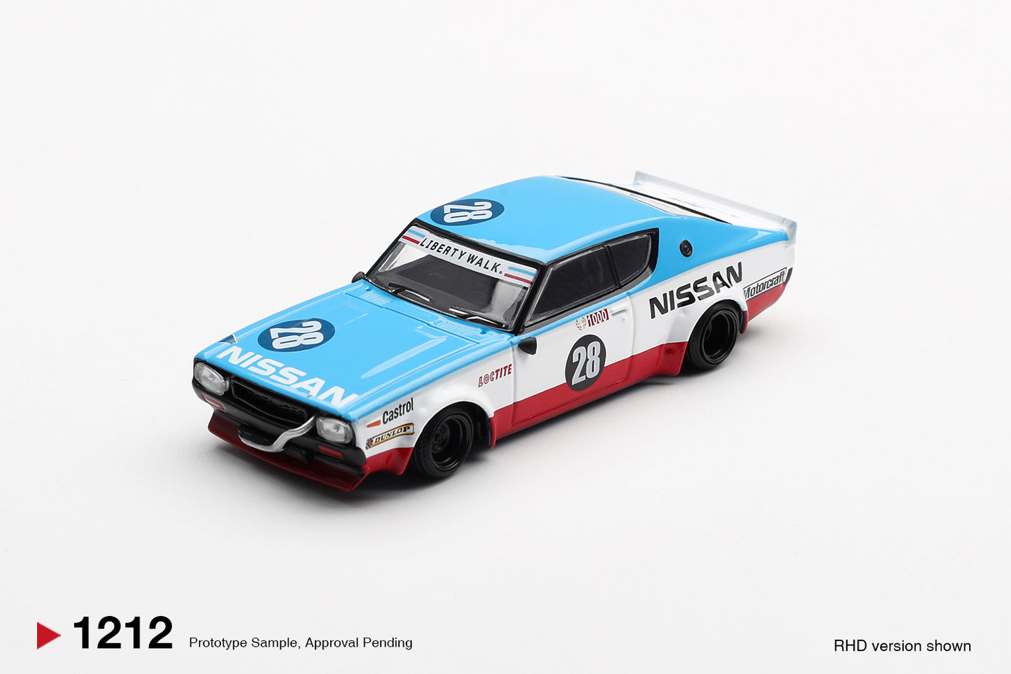 Nissan GT-R (KPGC110) Skyline Kenmeri Liberty Walk Nissan Racing 75 concept 2024 - Mini GT - Scala 1/64 MGT01212-R
