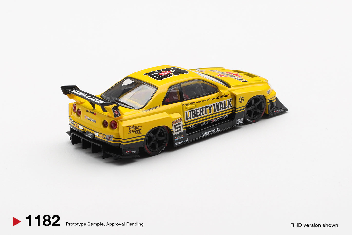 Nissan GTR (R34) Skyline Super Silhouette Sport Yellow 2025 - Mini GT - Scala 1/64 MGT01182-R