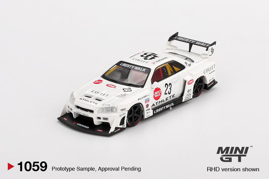 Nissan LB-ER34 Super Silhouette ATHLETE-COLLET 2024 - Mini Gt - Scala 1/64 MGT01059-R EAN 840456307014
