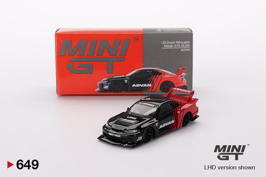 Nissan LB-Super Silhouette S15 SILVIA ADVAN - Mini GT - Scala 1/64 MGT00649-R