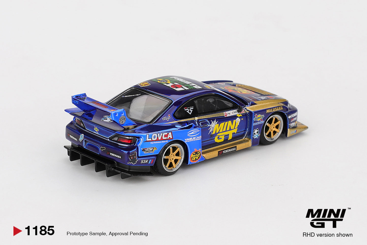 Nissan LB-Super Silhouette S15 SILVIA #555 Team MINI GT Liberty Walk 2025 - Mini GT - Scala 1/64 MGT01185-R