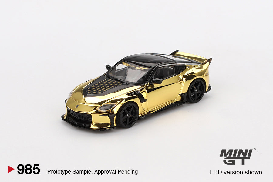 Nissan Z VeilSide FFZ400 Gold Chrome - Mini GT - Scala 1/64 MGT00985-L