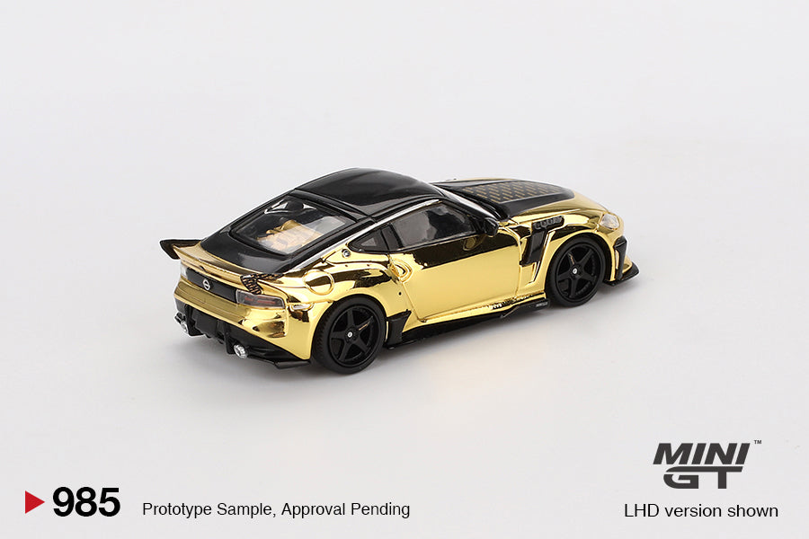 Nissan Z VeilSide FFZ400 Gold Chrome - Mini GT - Scala 1/64 MGT00985-L