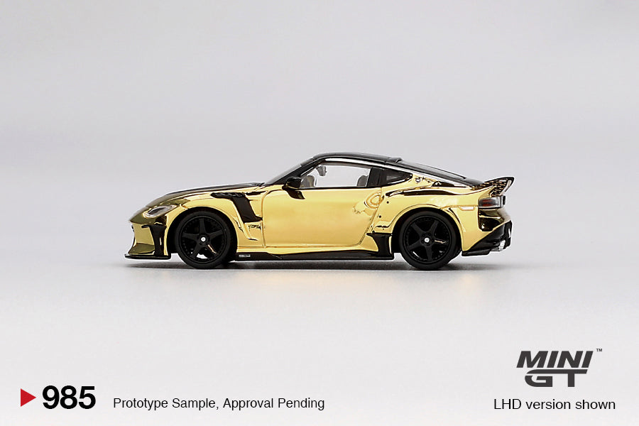 Nissan Z VeilSide FFZ400 Gold Chrome - Mini GT - Scala 1/64 MGT00985-L