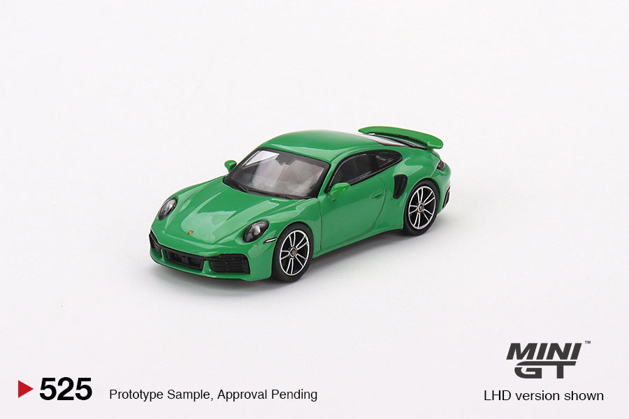 Porsche 911 Turbo S Python Green RHD - Mini GT - Scala 1/64 MGT00525-R