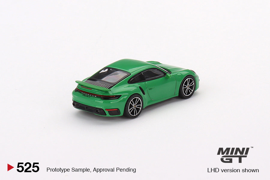 Porsche 911 Turbo S Python Green RHD - Mini GT - Scala 1/64 MGT00525-R