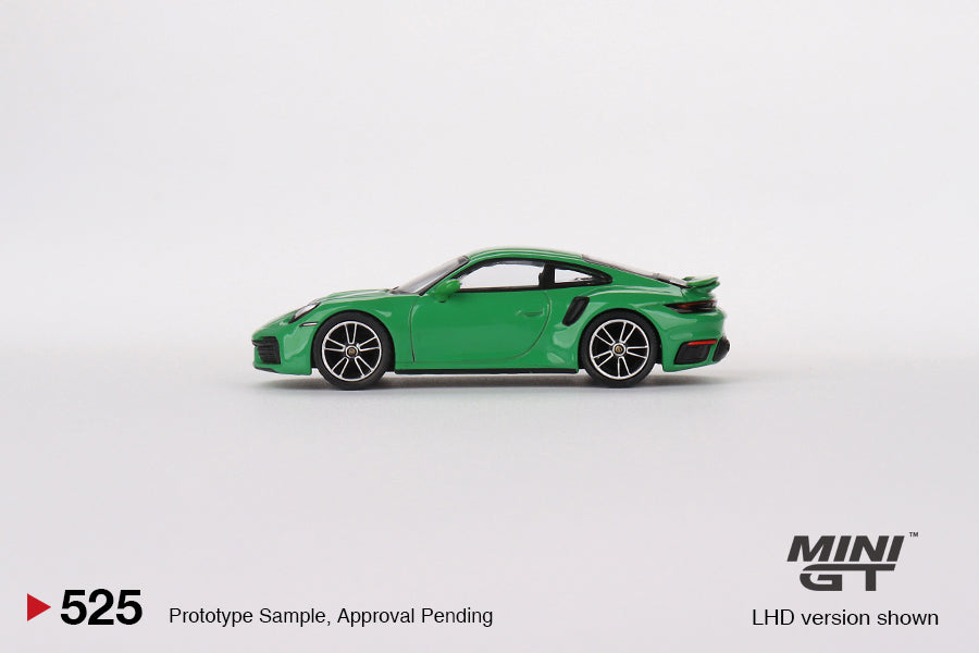 Porsche 911 Turbo S Python Green RHD - Mini GT - Scala 1/64 MGT00525-R