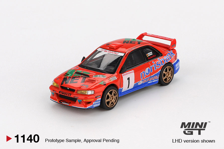 Subaru Impreza WRC97 #1 1999 DRM Champion - Mini GT - Scala 1/64 MGT01140-BL Blister Packaging