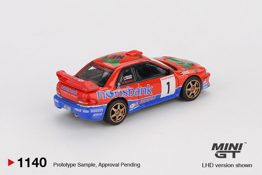 Subaru Impreza WRC97 #1 1999 DRM Champion - Mini GT - Scala 1/64 MGT01140-BL Blister Packaging
