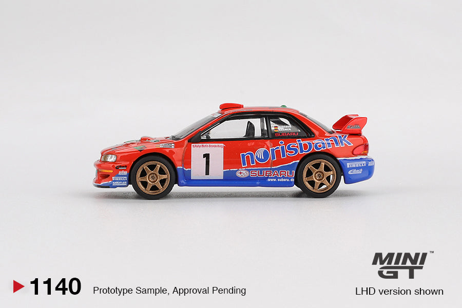 Subaru Impreza WRC97 #1 1999 DRM Champion - Mini GT - Scala 1/64 MGT01140-BL Blister Packaging