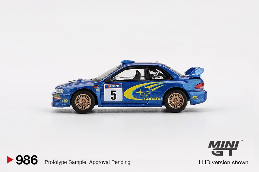 Subaru Impreza WRC99 – #5 Richard Burns / Robert Reid – Winner 1999 Rally Australia - Mini GT - Scala 1/64 MGT00986-L