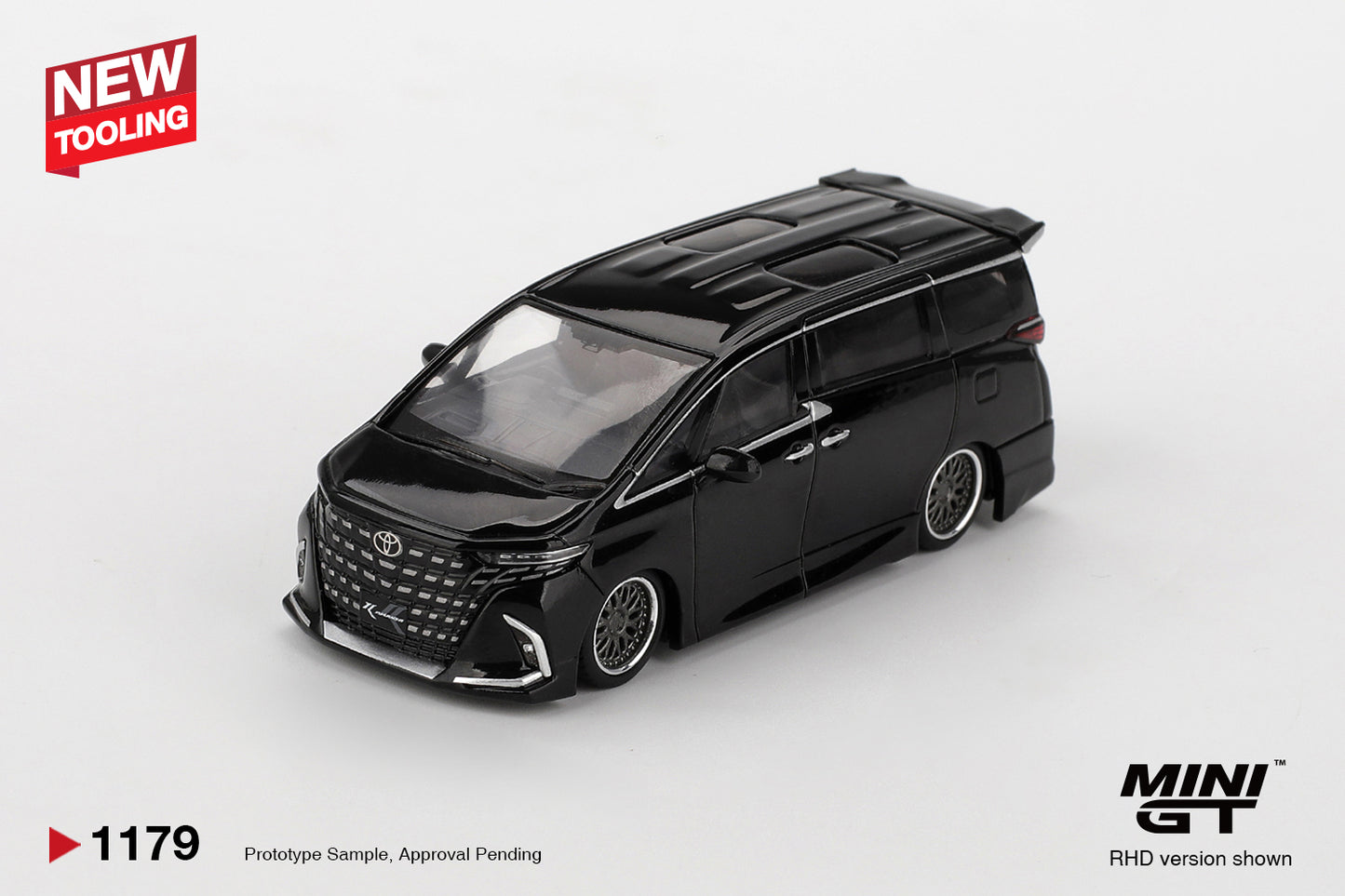 Toyota Alphard 40 KUHL Black - Mini GT - Scala 1/64 MGT01179-L