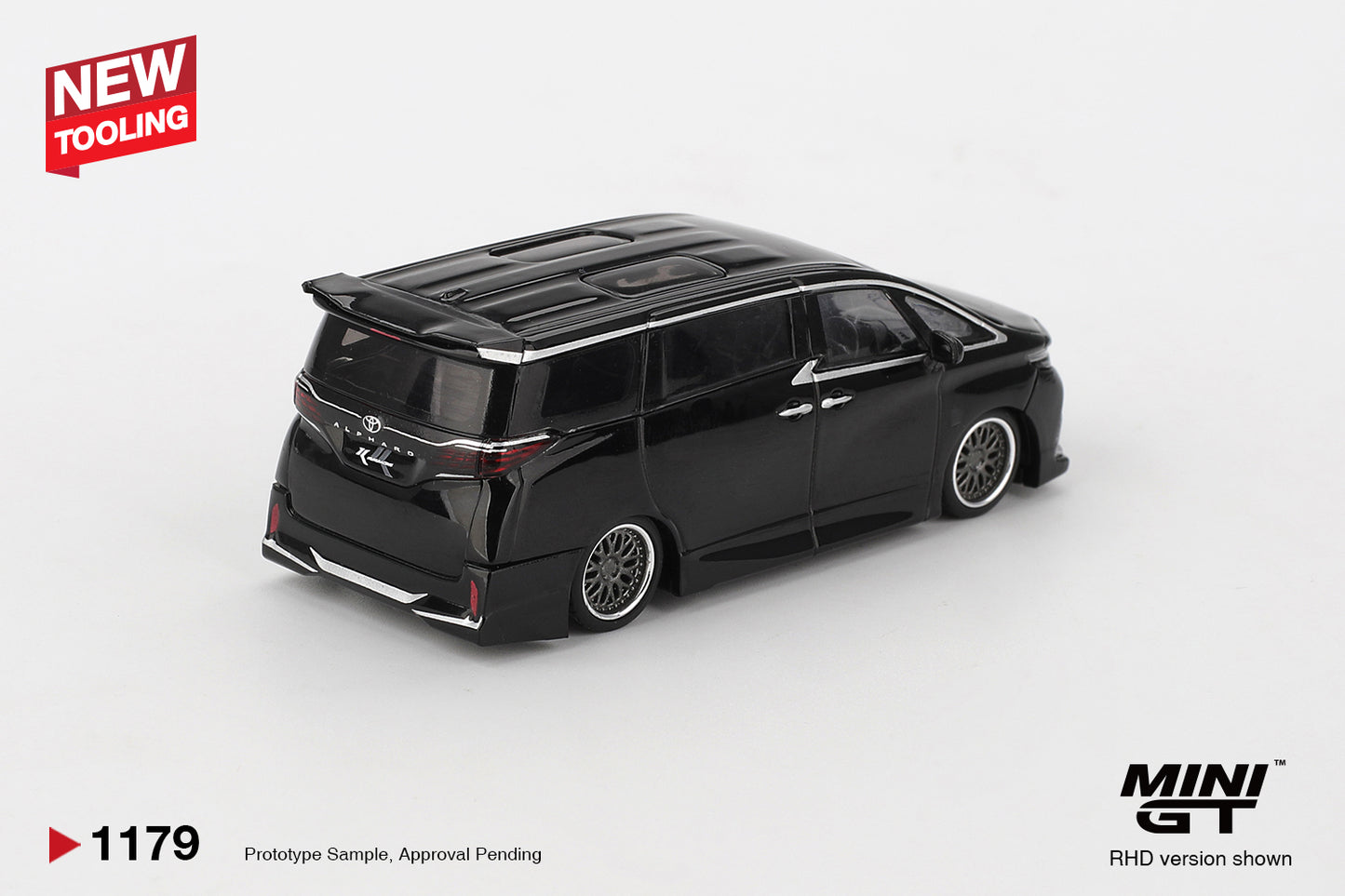 Toyota Alphard 40 KUHL Black - Mini GT - Scala 1/64 MGT01179-L