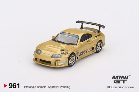 Toyota Supra (A80) Top Secret GT-300 Top Secret Gold - Mini GT - Scala 1/64 MGT00961-R