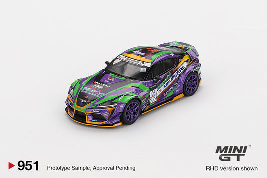 Toyota GR Supra KUHL 2021 D1GP Evangelion Racing - Mini GT - Scala 1/64 MGT00951-BL