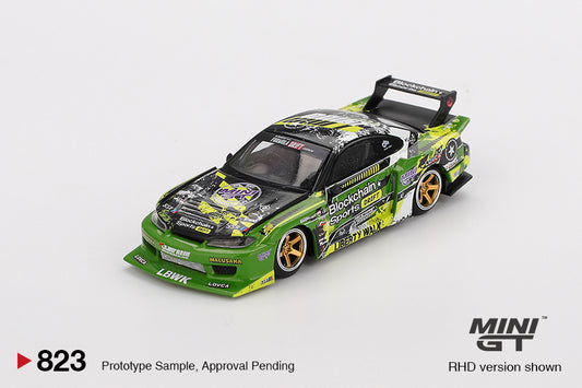 Mini GT - Nissan Silvia (S15) LB-Super Silhouette #555 V2 Formula Drift Japan 2024 (RHD) - Scala 1/64 MGT00823-R