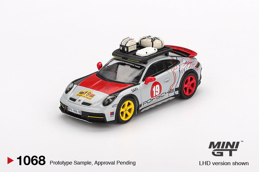 Porsche 911 Dakar "Uncle Rally" 2024 (LHD) - Mini GT - Scala 1/64 MGT01068-BL Blister Packaging