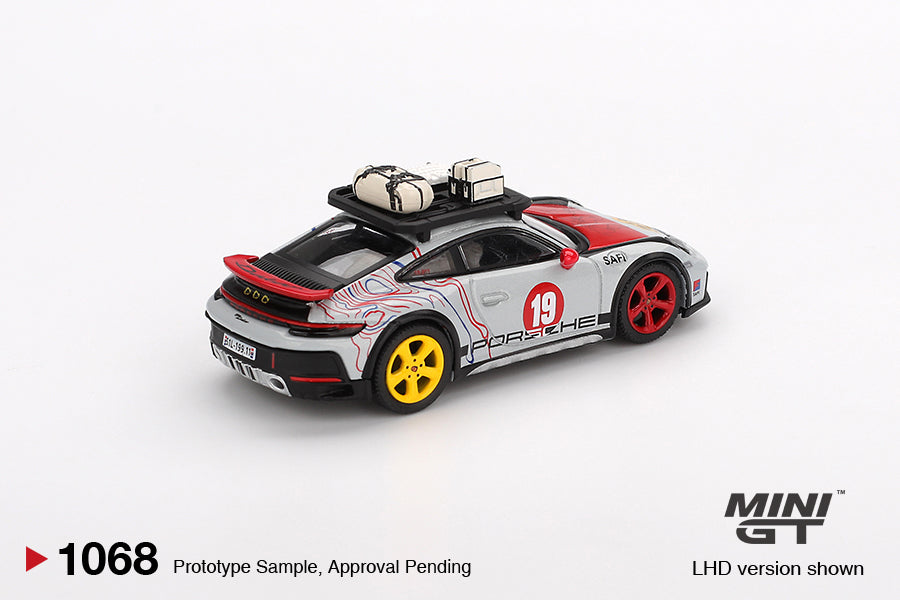 Porsche 911 Dakar "Uncle Rally" 2024 (LHD) - Mini GT - Scala 1/64 MGT01068-BL Blister Packaging