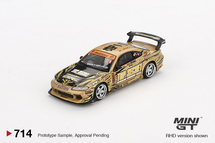 Nissan Silvia (S15) Top Secret D1GP - Mini GT - Scala 1-64 MGT00714-BL Blister Packaging