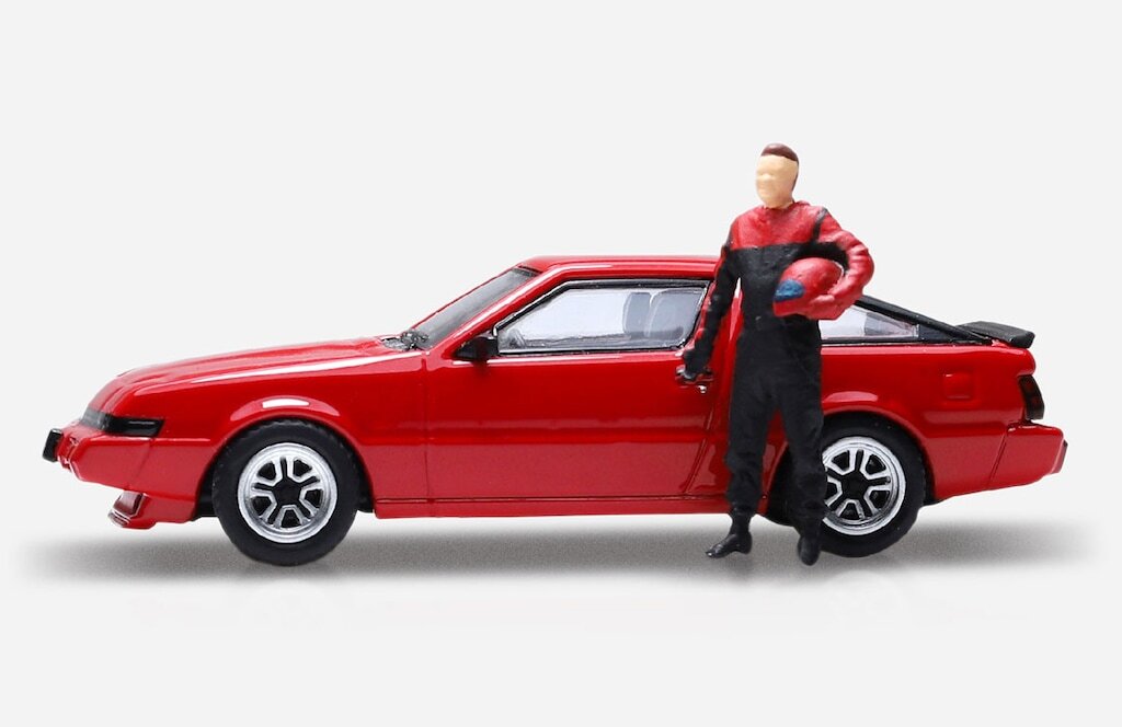 Mitsubishi Stallion Red and Driver Figure - Pop Race - Scala 1/64  PR64-STAR-RED
