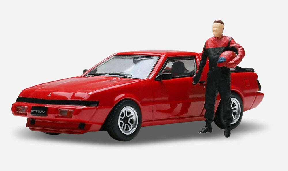 Mitsubishi Stallion Red and Driver Figure - Pop Race - Scala 1/64  PR64-STAR-RED