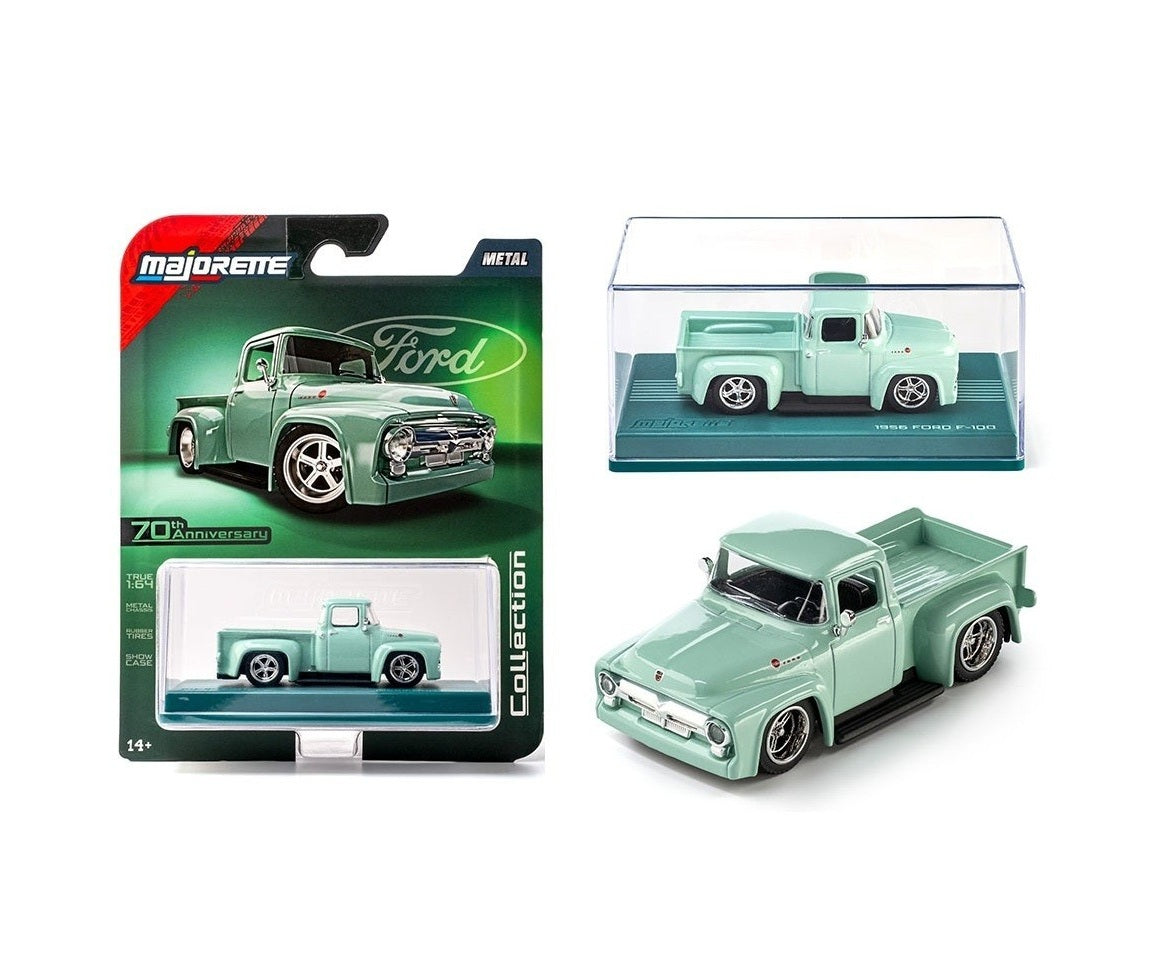 1956 Ford F100 PickUp Green Series Collection - Majorette - Scala 1/64
