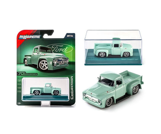 1956 Ford F100 PickUp Green Series Collection - Majorette - Scala 1/64
